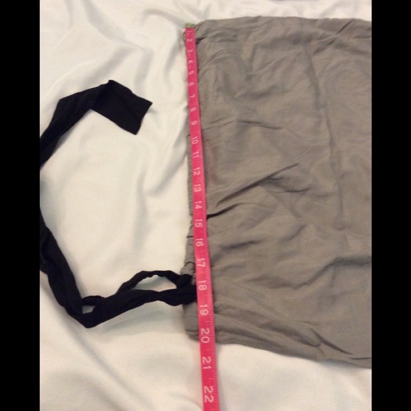 YA DA NWT Gray Gathered Cotton/Silk Top Size L - Picture 15 of 16